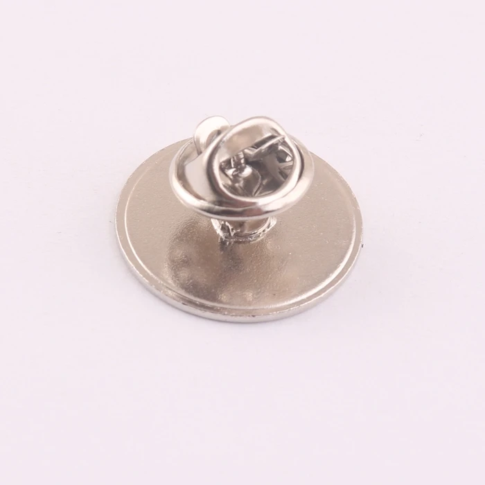 20mm round blank metal badge pin lapel pin with butterfly clutch
