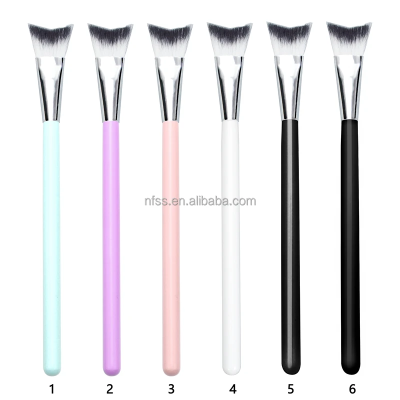  Private Label Eyeshadow Cleansing Remover Lash Extension Cleanser Cleaning Makeup Brushes Curved Fluffy Eyelash  Brush