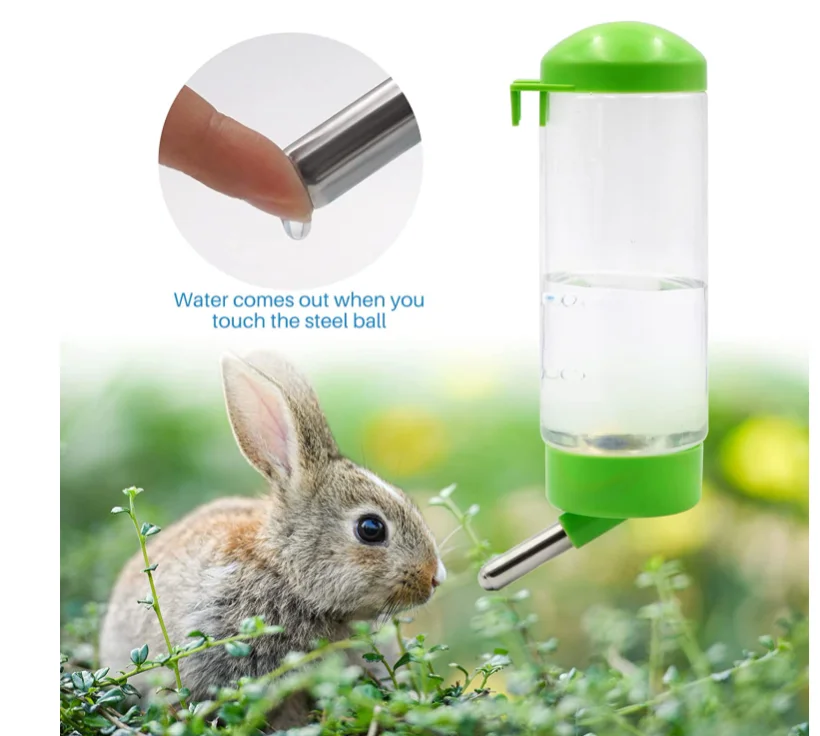 Plastic 500ML 350ML rabbit water bottle no drip hanging on the cage PH-126