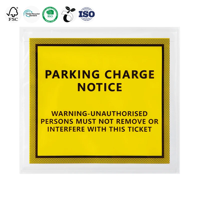 High Quality Custom Logo Waterproof Document Enclosed Yellow Packing List Envelope