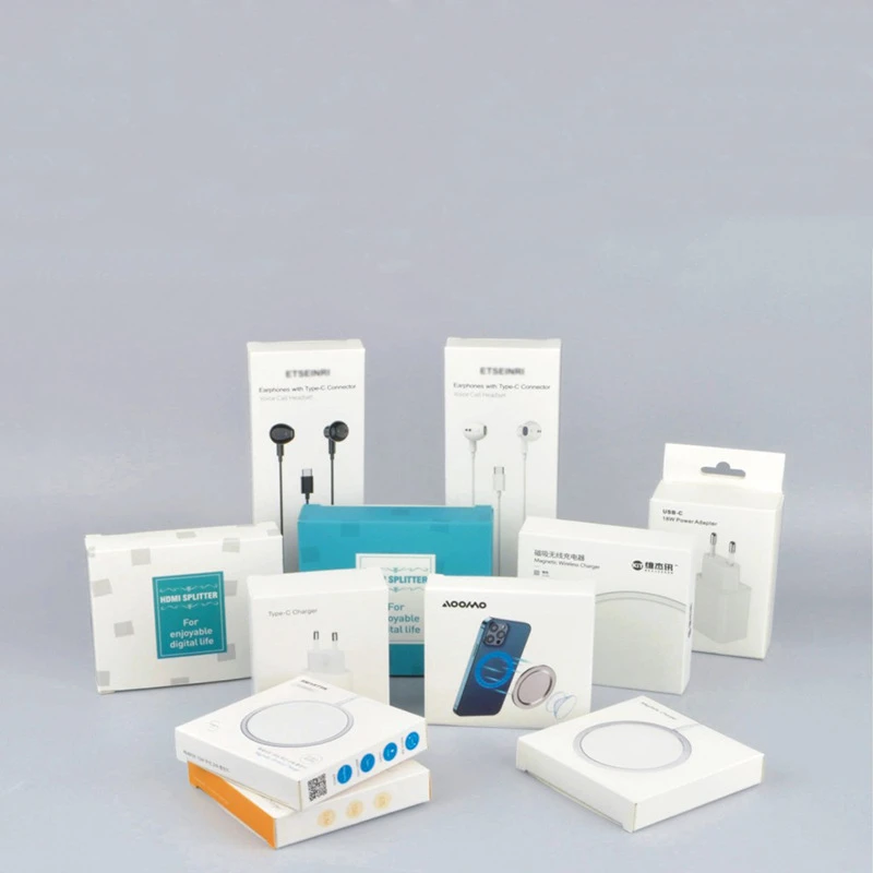 Oem Custom Your Design Earphone Headphone Accessories Strong Boxes Packaging Box With Internal Parts