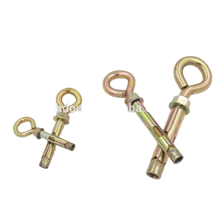 Zinc Plated Expansion Hook Eye Bolts