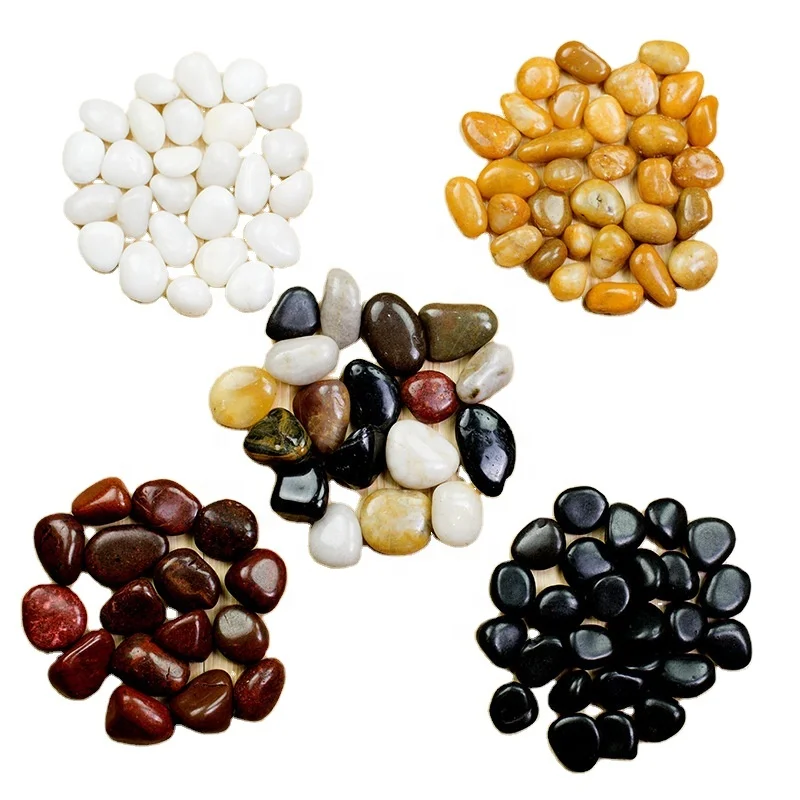 Manufacturer sells high quality  landscaping pebbles black pebble stone  / pebble rocks