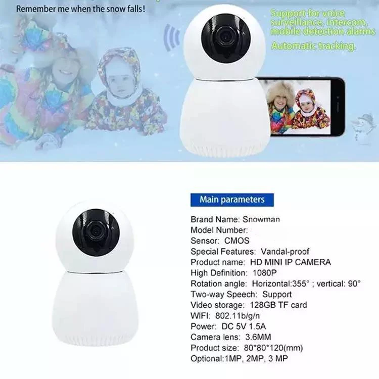 1080P HD CCTV Tuya App Wireless Surveillance Camera Wifi Security PTZ Camera Smart Home IP  Camera with Motion Tracking