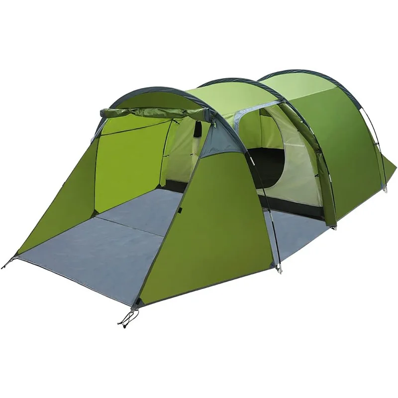 Ayamaya 4-Person Waterproof Camping Tent with 2 Divided Rooms for Bicycle Bikepacking Motorcycle Travel Hiking Mountaineering