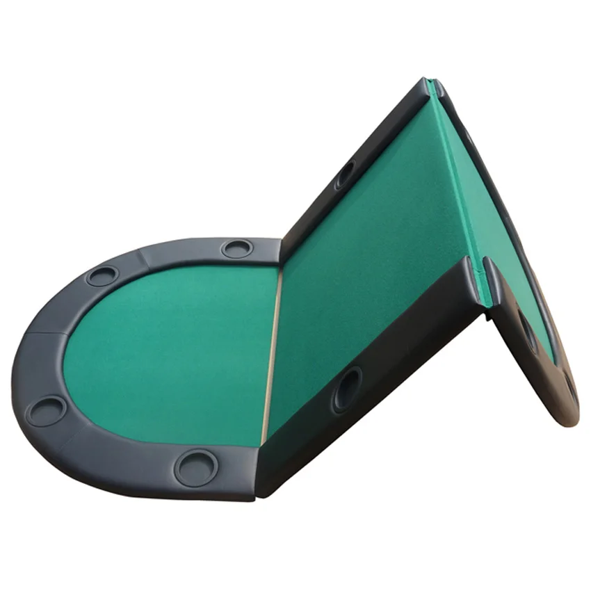 YUANHE 3 складной Овальный мягкий Техасский Холдем Складной Игровой покер Настольный Топ