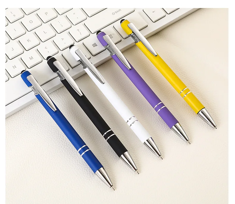 Office stationery Hot Selling custom logo Promotional Metal Multifunction Touch Screen ball pen