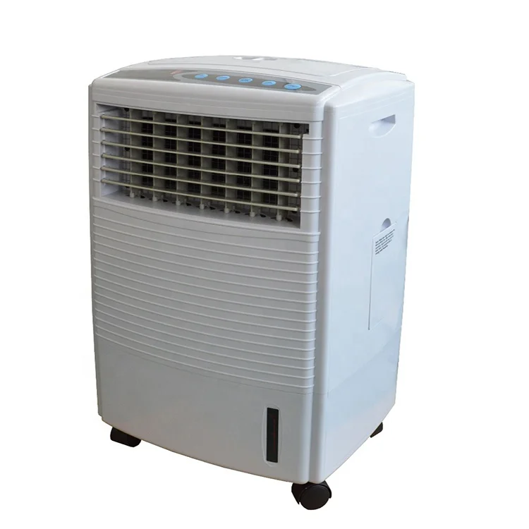Cheap price full plastic colourful 3 speed 10L evaporative air cooler portable