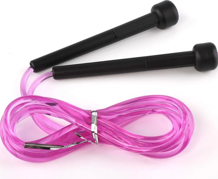 Gym Customized Speed Sports Colorful Fitness Silicone Light Up Skipping Jump Rope