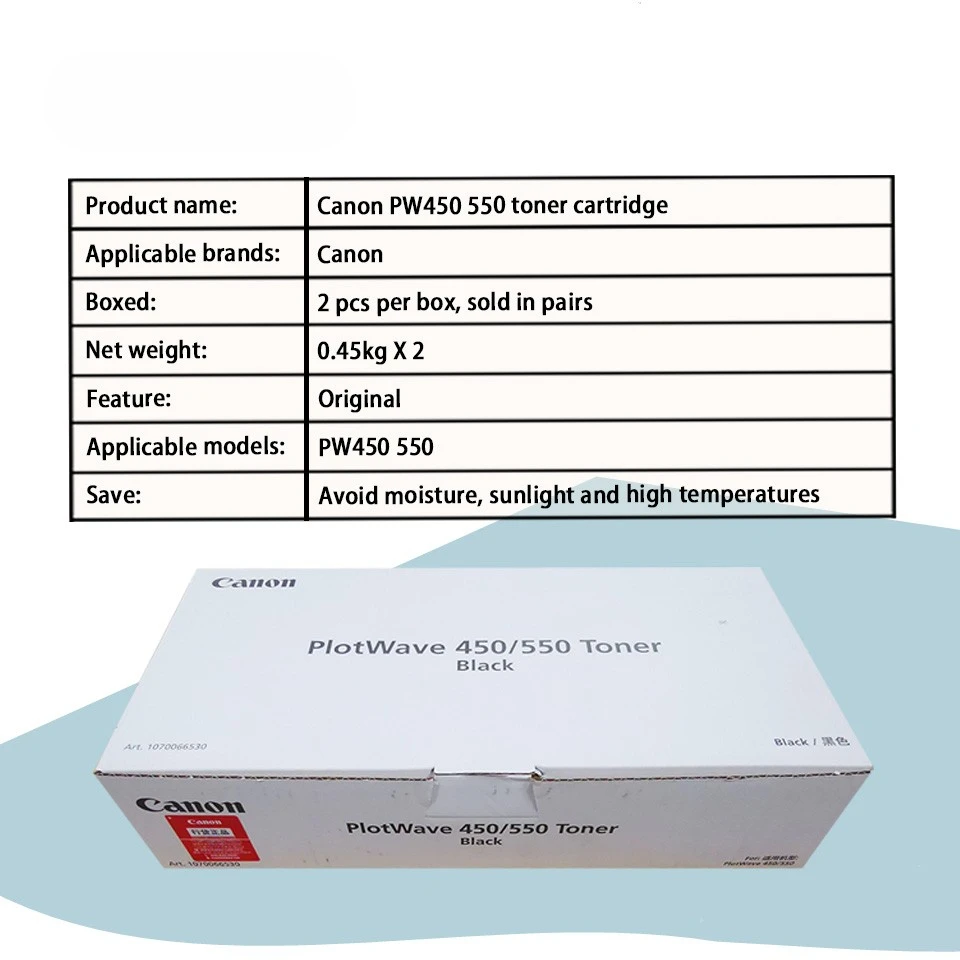 Oce Genuine Original PW 450 toner For Canon PW450 550 toner cartridge