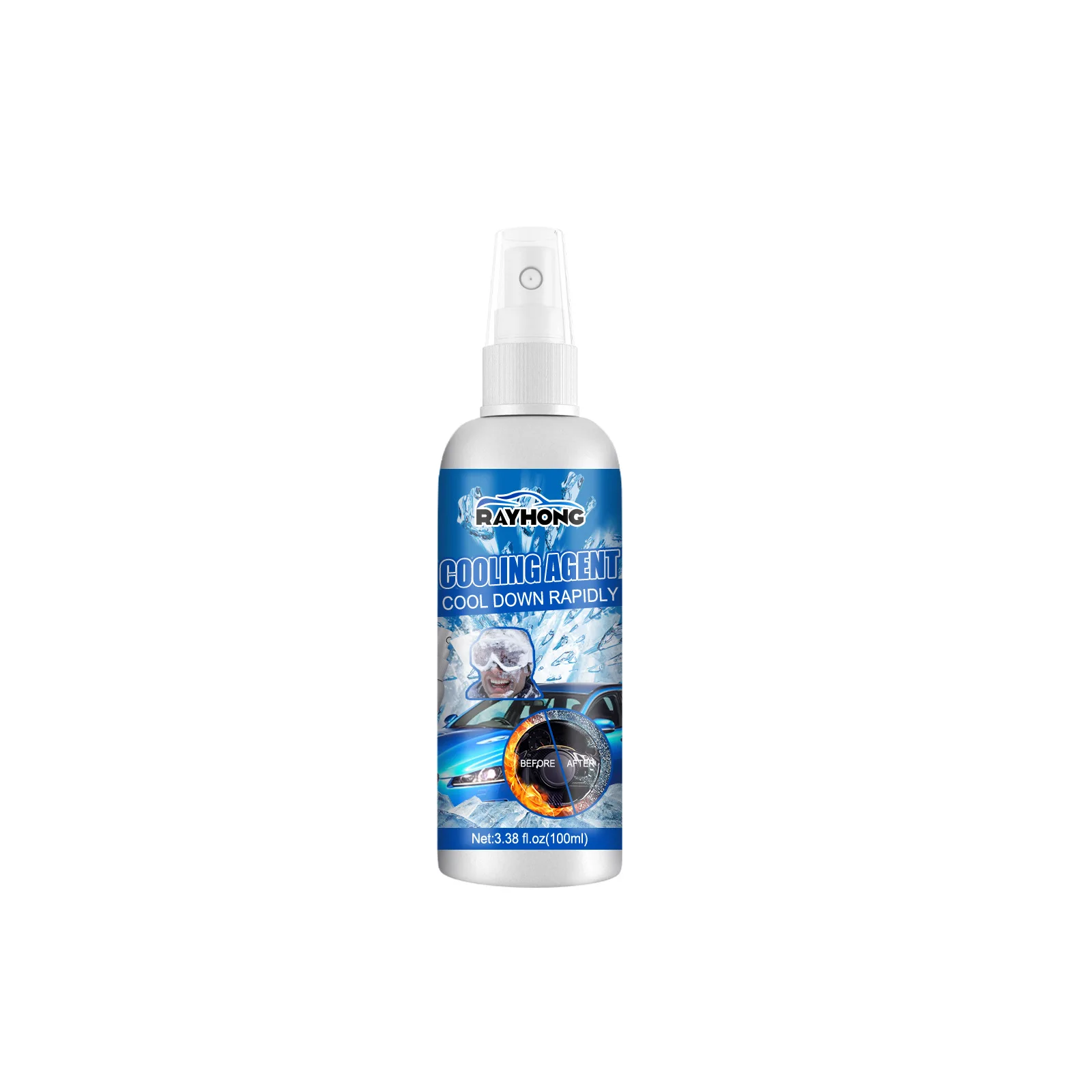 Hot sale Rayhong Car cooling spray Rapid cooling agent for indoor cooling  inside the car