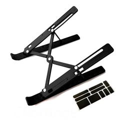 Plastic Material Foldable Holder Portable Adjustable Laptop Stand For Macbook Pro