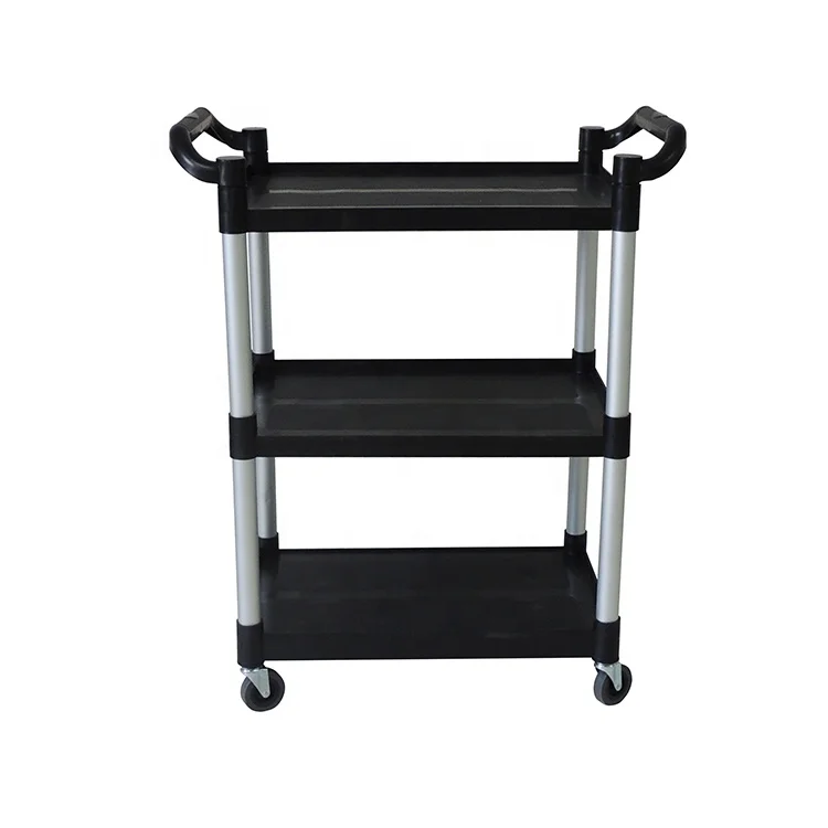 
Plastic Service Serving Trolley Cart Food Hotel Restaurant Furniture Kitchen Dining Bar 3 Tiers 
