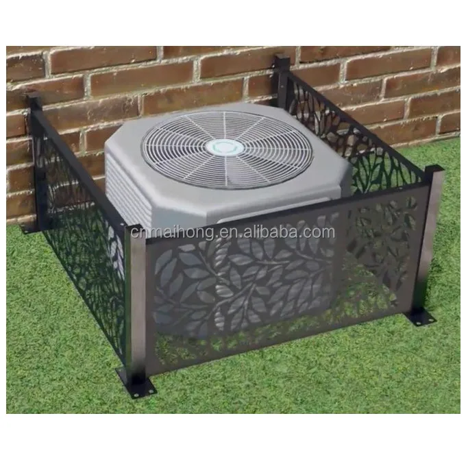 Custom Aluminum Air Conditioner Outdoor Unit Protective Cover/Trash Enclosure Pool Pump Freestanding Privacy Screen Panels