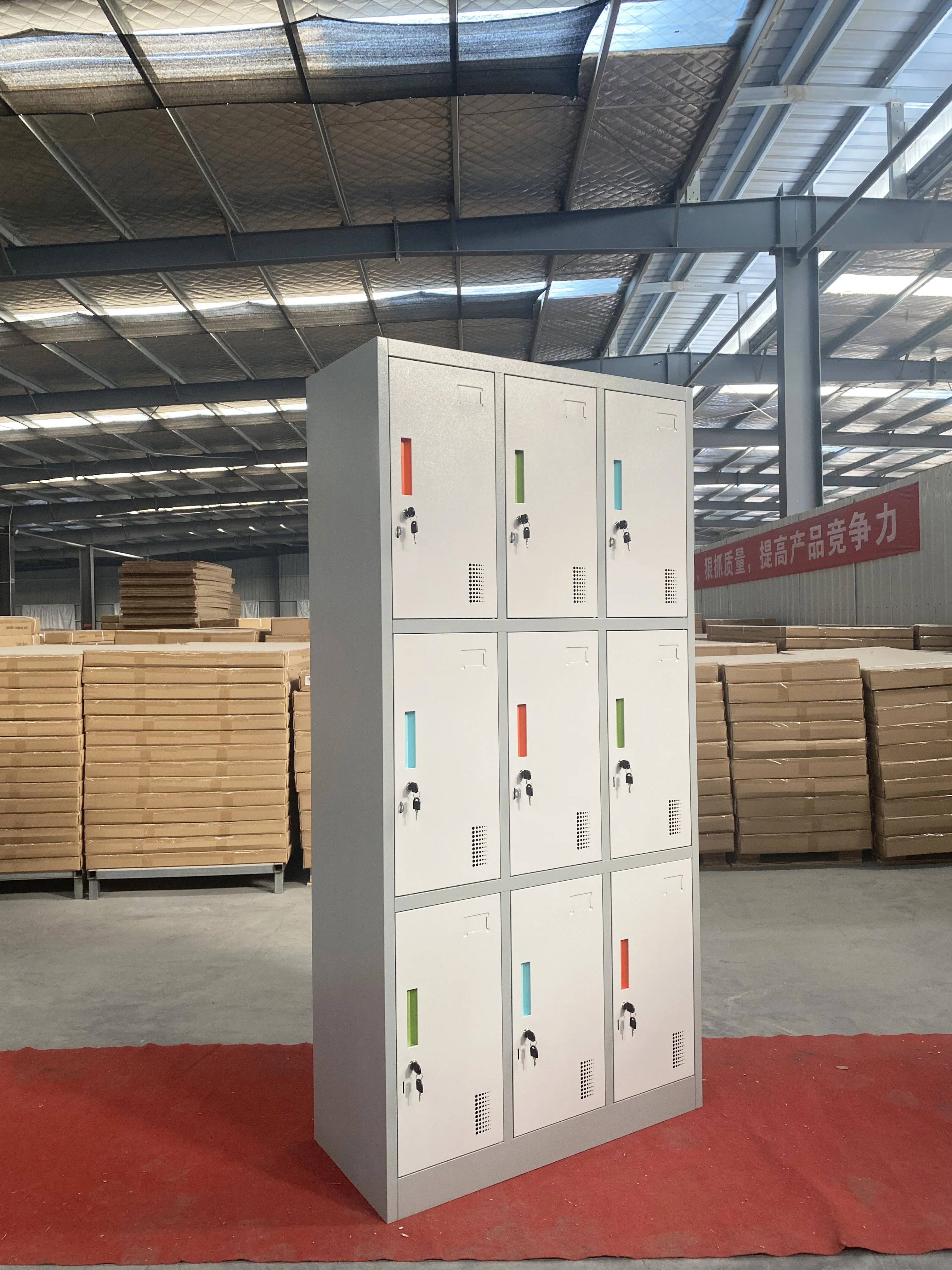 Wholesale 12 Doors Steel Locker Iron Metal Locker Cabinet Worker Staff Clothing Storage Wardrobe