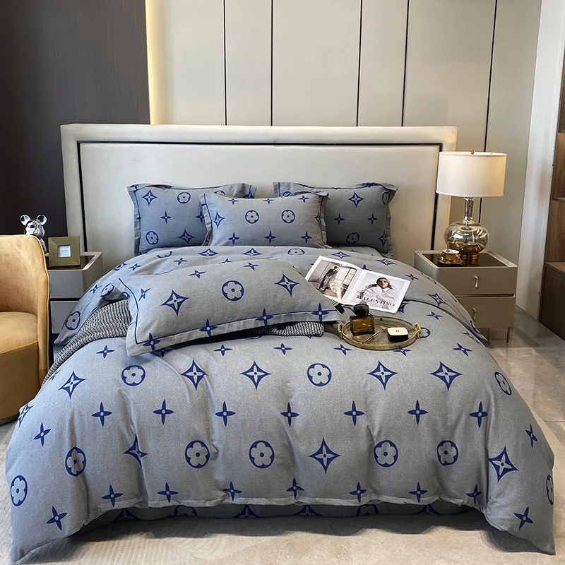 Customized bedding set Floral Duvet Comforter Cover cotton Print Lightweight Elegant Aesthetic Microfiber Bedcovern Resistant