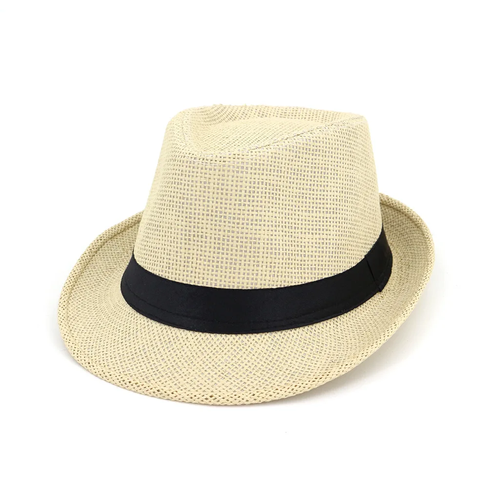 2024 spring new arrive Wholesale custom logo adult paper large straw panama fedora hat