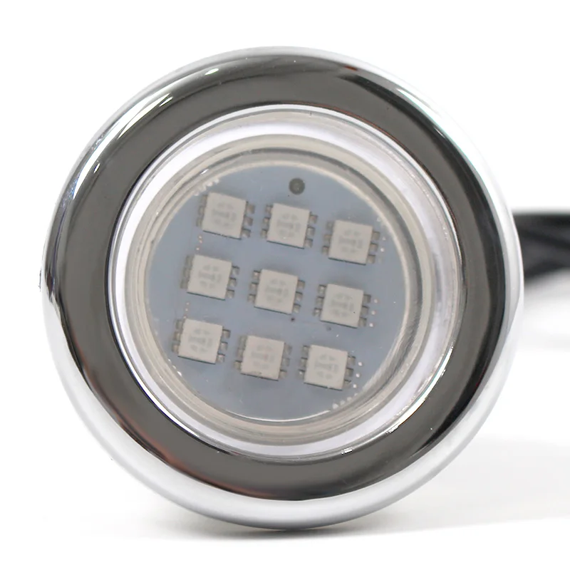 12v  RGB whirlpool scale surface plastic Sauna Steam Room led lamp Waterproof LED Bathtub hot tub Spa Light led hot tub lamp 2w