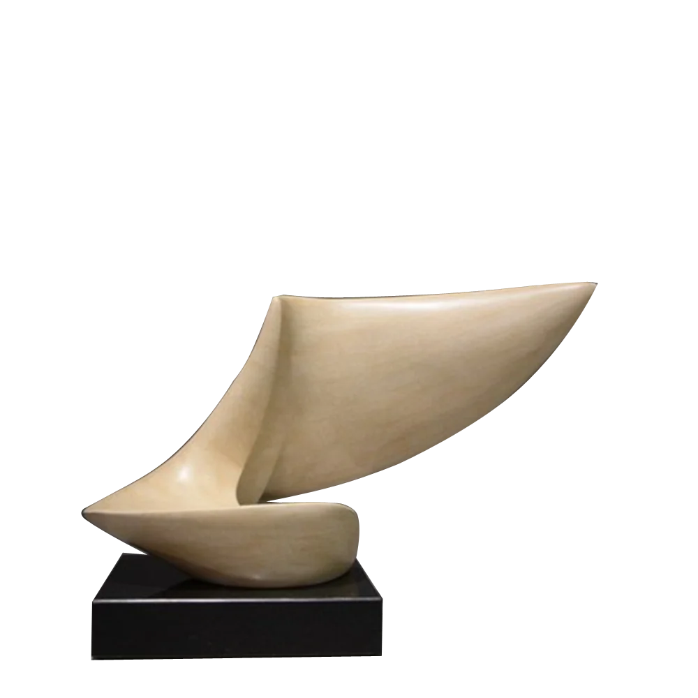 Modern Resin Handmade Manual Yellow Travertine stone pattern Fiberglass Pop art Sculpture