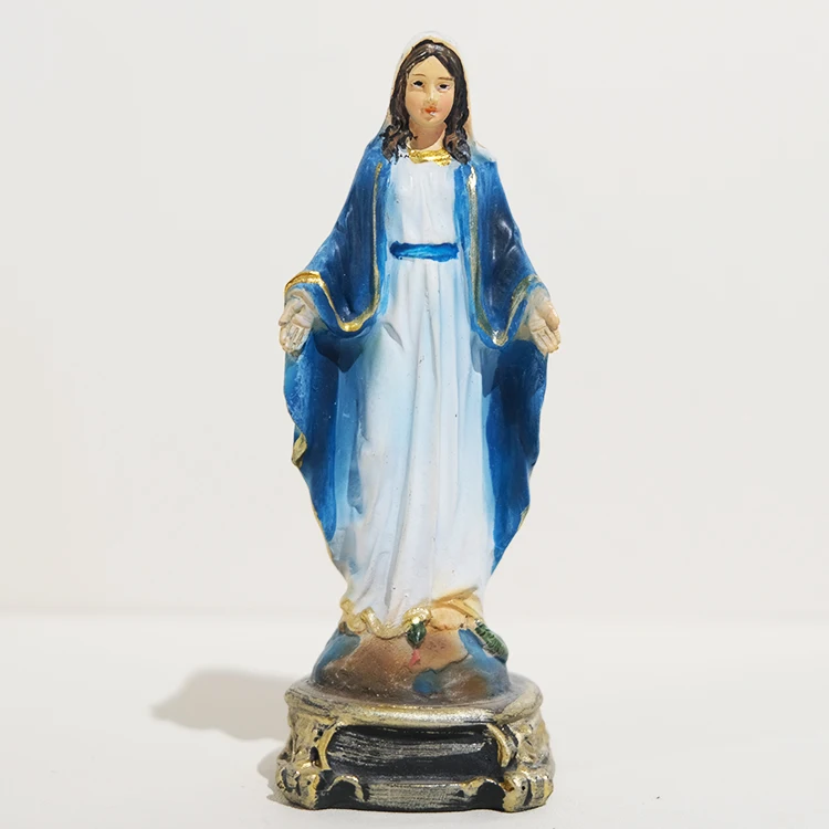 Virgin Mary Figures Jesus Cross Catholic Christ Nativity Manger Gift Resin Craft Home Decoration