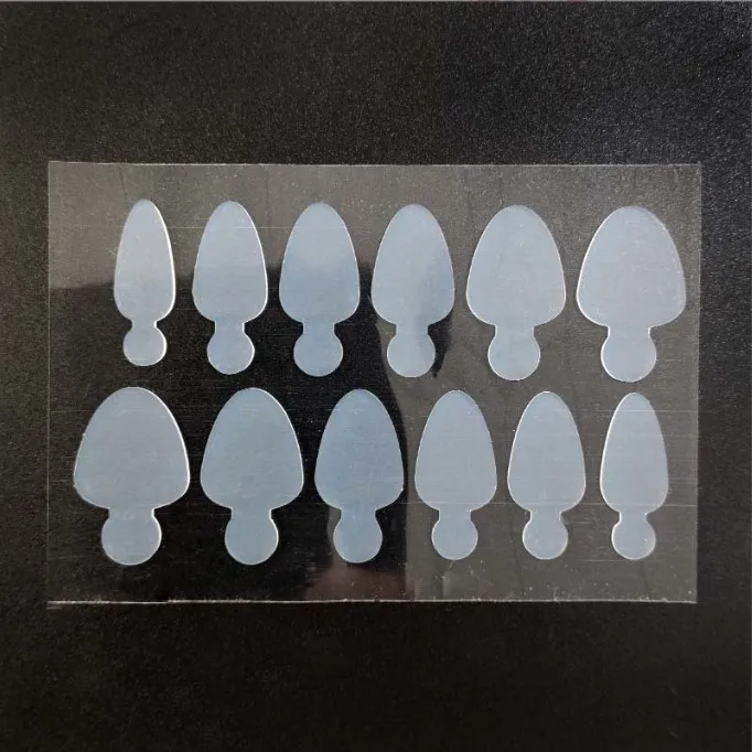 Hot OEM Wholesale Quick Building Mold Silicone Insert French False Nails 12 Sizes  For UV Gel Nail Extension Mold  Dual Form