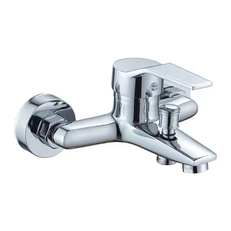 Copper Shower Faucet Bathtub Faucet Bathroom Concealed Triple Switch Hot And Cold Faucet Wall Mounted Shower Mixer Tap