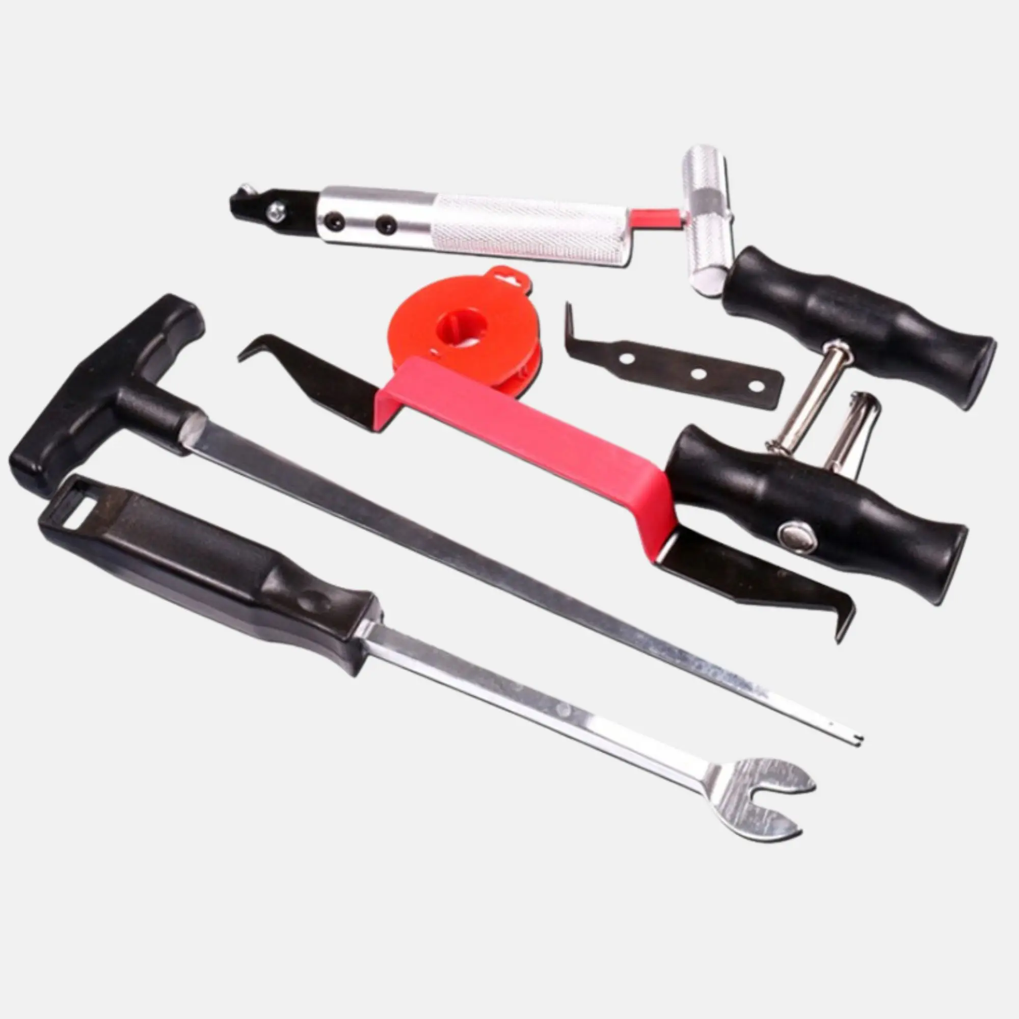 CLAUTOOL Windshield disassembling broach group car glass tool, glass dismounting device,  Auto glass repair tools broach handle