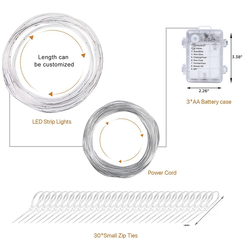 Trampoline Waterproof Flashing Modes 16 Color Changing Trampoline Rim LED Light with Remote Control for Trampoline