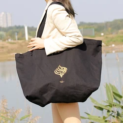 Custom printed logo recycle grocery tote  boat bag heavy canvas large bulk reusable personalized cotton shopping bag