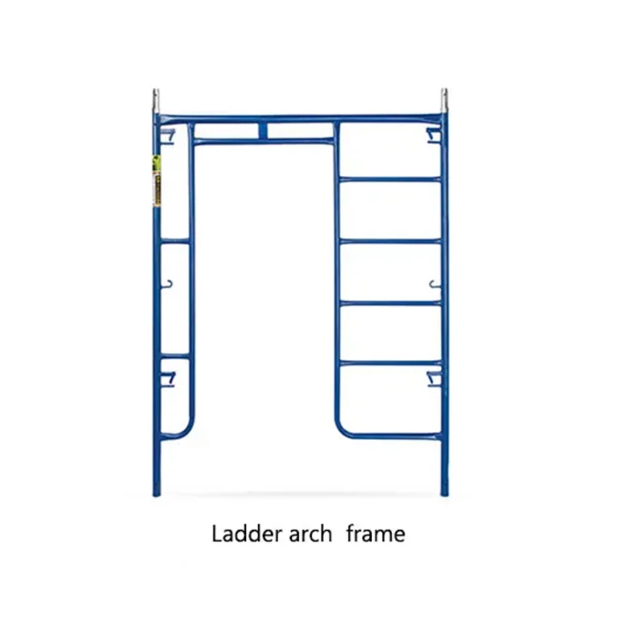 Galvanized Construction Q235 Steel  Frame Scaffold System For Sale