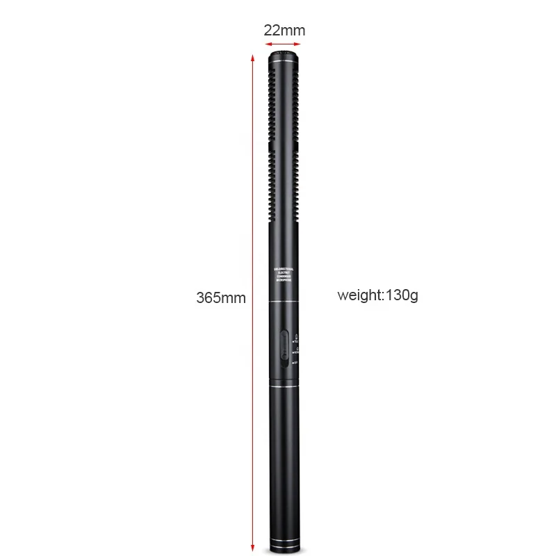 Professional Shotgun Interview Microphone Directional Condenser MIC for DSLR DV Camcorders Video Camera Mic