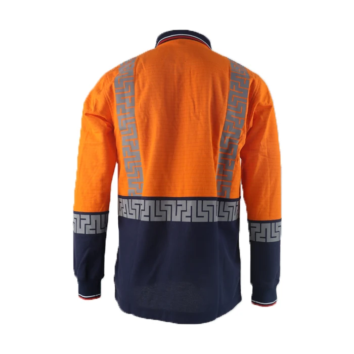 Огнестойкая Антистатическая контрастная рубашка огнестойкая с длинным рукавом FR контрастные рубашки