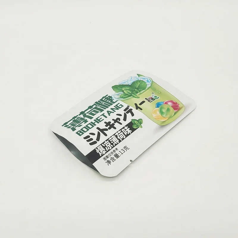 Hot Sale Plastic Packaging Bag Three Side Sealed Bag With Gravure Printing For Sugar Candy