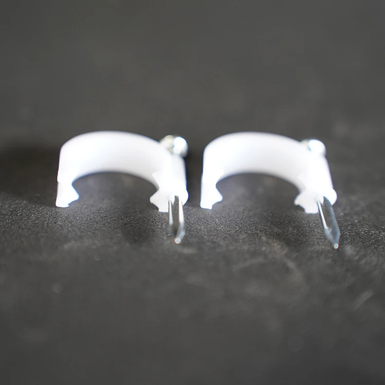 Good Quality manufacture Plastic circle round electrical wire cable clips with nail