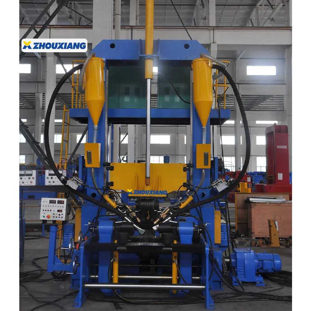 Zhouxiang Steel Structure Automatic Welded I H Beam Assembly Welding Straightening Machine