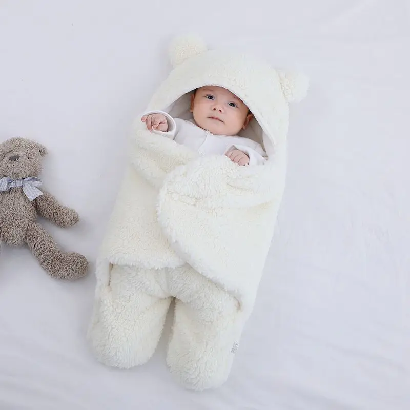Newborn Autumn And Winter Thickened Newborn Holding Baby Sleeping Bag Anti-Startle Swaddling Blanket Baby Bag