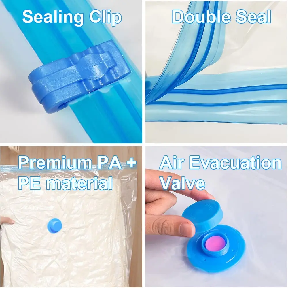 2022 EASETRIPB Hot Sale Vacuum Space Sealer Bag Vacuum Plastic Bag For Clothes Storage