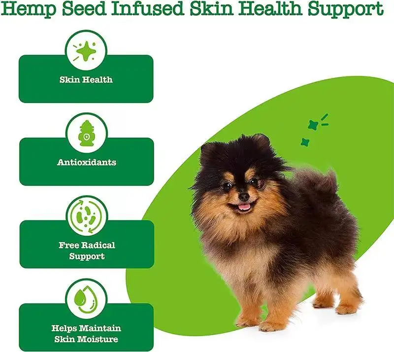 OEM Omega 3 Alaskan Fish Oil Chew Treats for Dogs with Alask  Omega for EPA & DHA Fatty Acids Itch Free Skin Hip & Joint