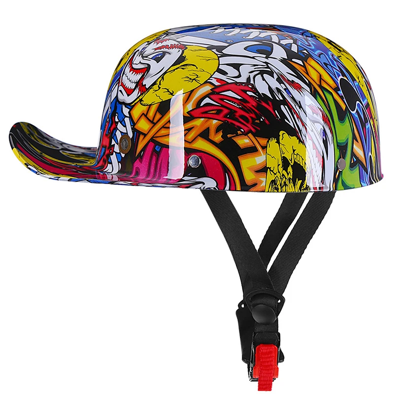 Fashion Personality Helmet Internet stars Summer Hat Baseball Cap Motorcycle Retro Half open face Helmets