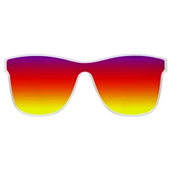 Blenders rainbow TR90 OEM polarized gradient mirror lens color women men unisex sunglasses