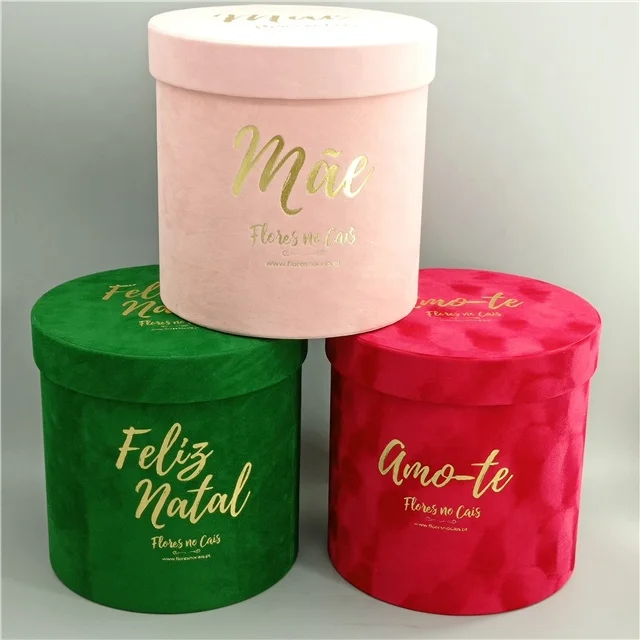 Custom made suede packaging boxes