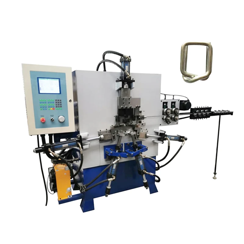 Automatic strapping seal buckle machine / metal wire buckle making machine