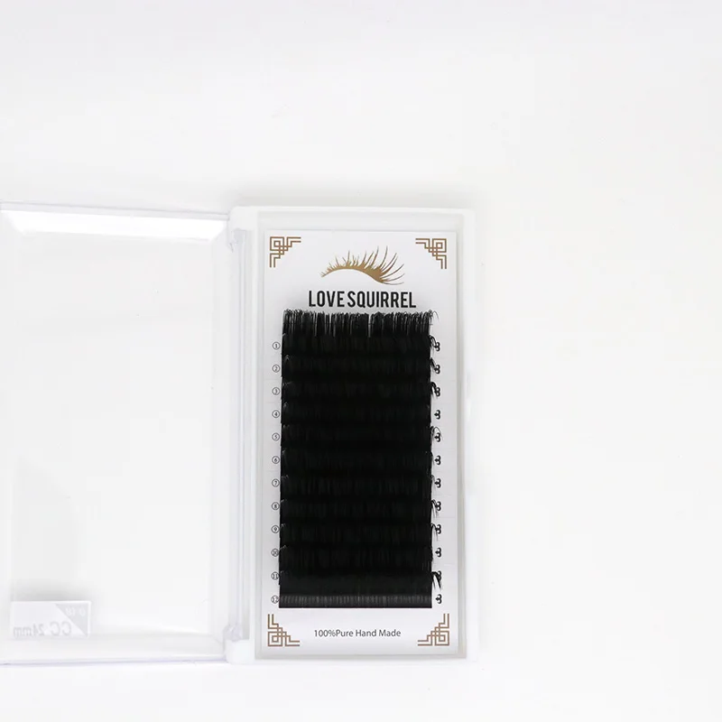 Yucagci Factory Synthetic Eyelashes Extension Individual Faux Mink Eyelash Extensiones Custom Logo Asy To Graft Classic Lashes
