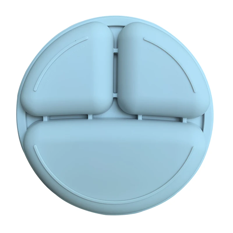 unique products 2023 hot selling food grade silicone kids plate food plate for baby