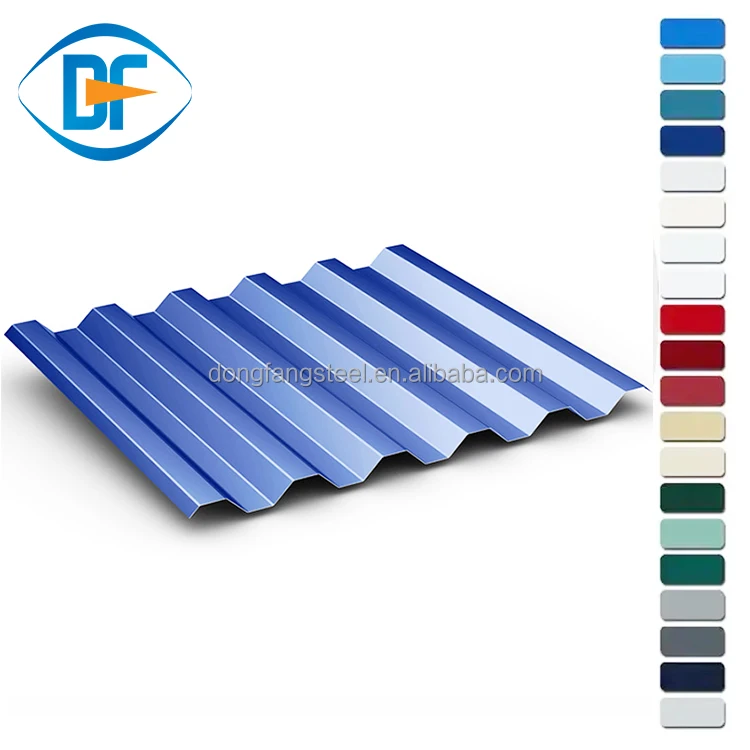 Corrugated Roof Sheet Color Galvanized Iron metal roofing sheet for Building Materials