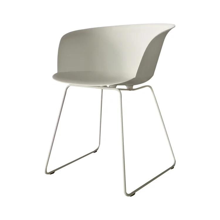 
Modern Design Plastic Nordic leisure living room chairs with armrest for dining room 