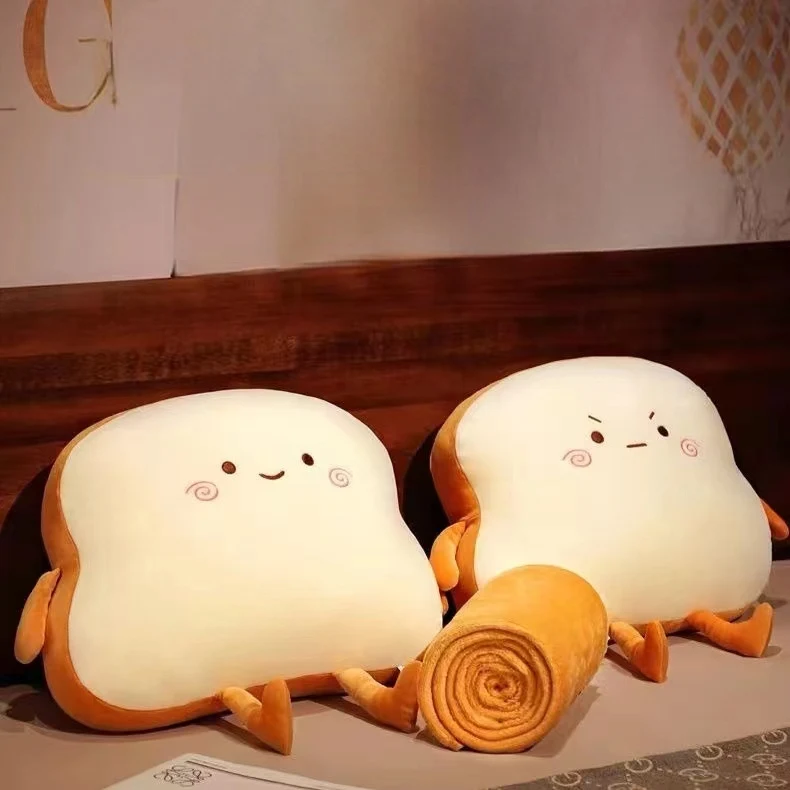 High end customized toast pillows blankets dual-use office nap tools car pillows seat cushions living room sofas birthday gifts