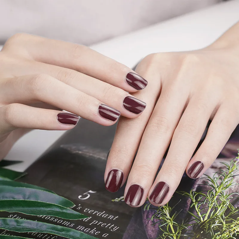 13 Type New Solid Color Gel Polish Nail Wrap Self-Adhesive Nail Art Stickers