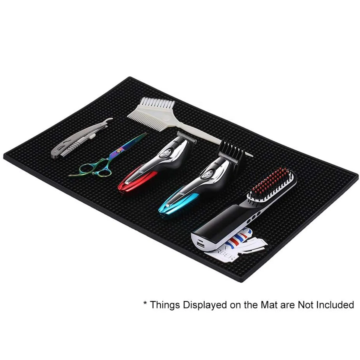 Hot Selling Private Logo Non-Slip Heat-Resistant Silicone Barber Hairdressing Mat for Styling Hair Dryers Hair Trimmers