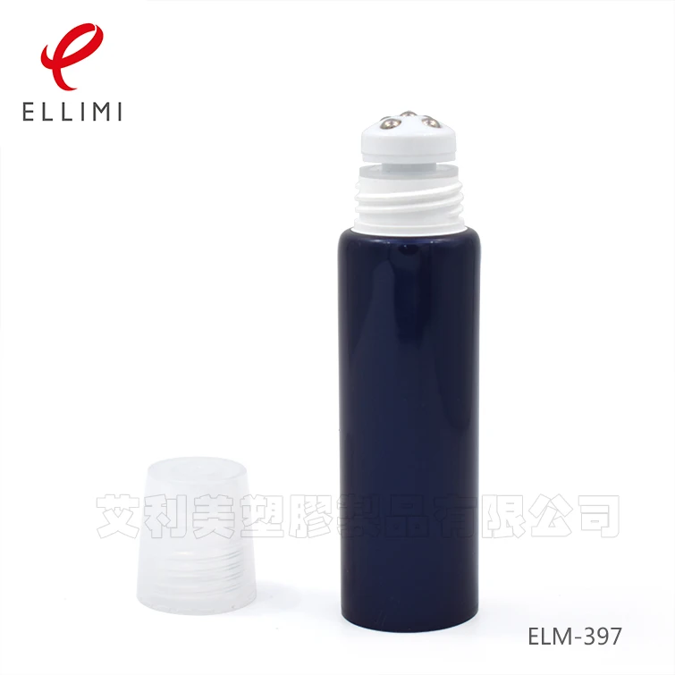 30mm Tapered Roller Ball Soft Tube 30-80ml for Massage Soothing Cream with Five Steel Balls Cap